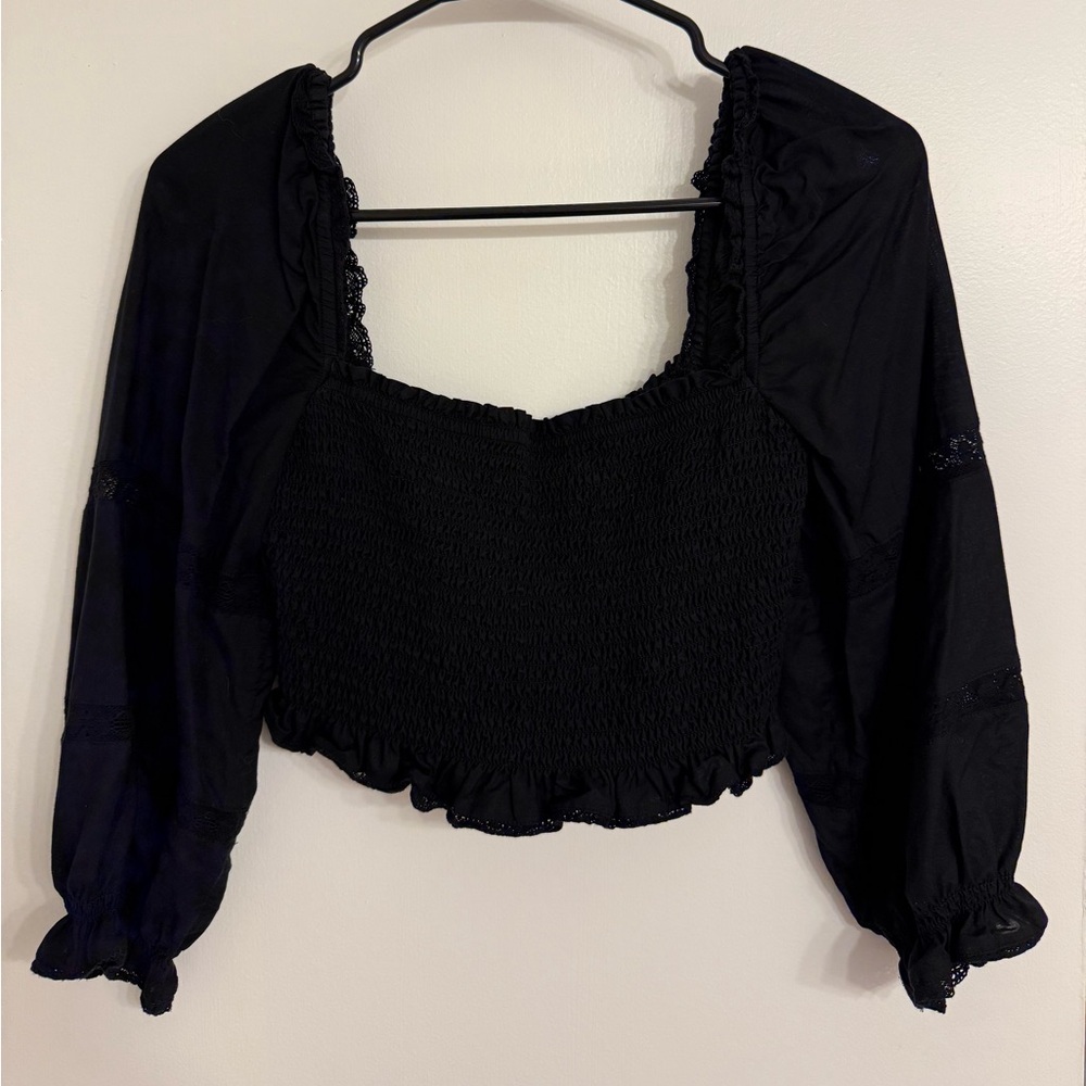 Aritzia Wilfred Summer Top - Black - Small